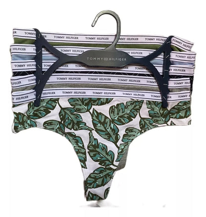 Tanga Tommy Hilfiger Tropicall CTN Logo Multicolor para Mujer