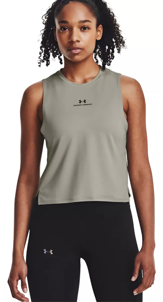 Playera Armour Rush Energy Crop Tank Para Mujer