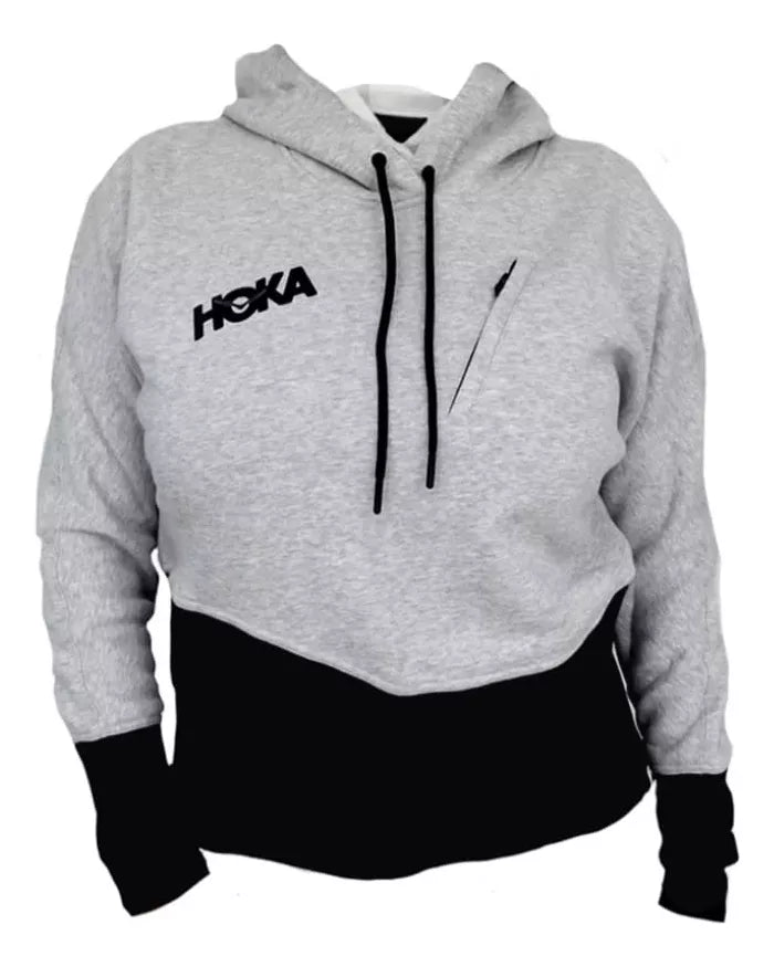 SUDADERA HOKA ONE ONE GRIS