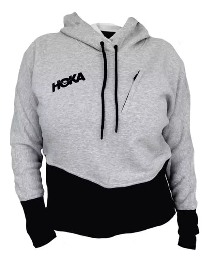 SUDADERA HOKA ONE ONE GRIS