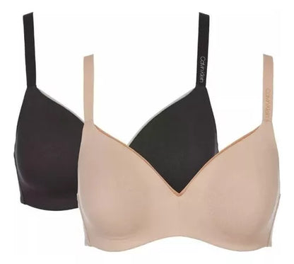 Calvin Klein Bra Wirifree 2 Pack Super Comfort Sin Varilla