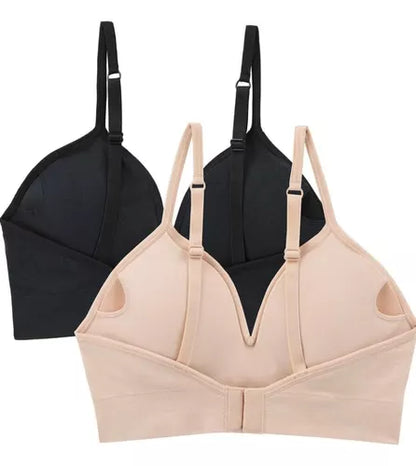 2 pack brassier DKNY Seamless Bra Negro/Nude para Mujer