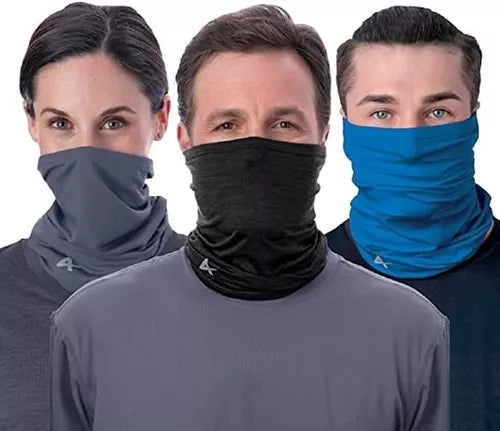 Cubrecara multifuncional 3 pzs Arctic Cool HydroFreeze X Gris/Negro/Azul