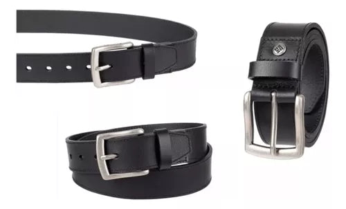 Columbia Cinturón Leather Belt De Cuero