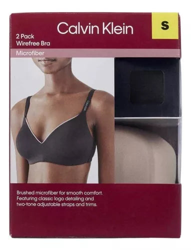 Calvin Klein Bra Wirifree 2 Pack Super Comfort Sin Varilla