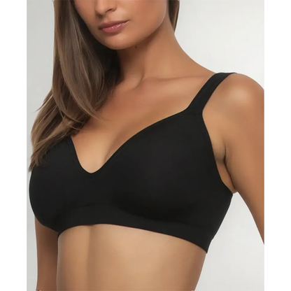 2 pack brassier Felina Wire Free Bra Negro/Nude para Mujer