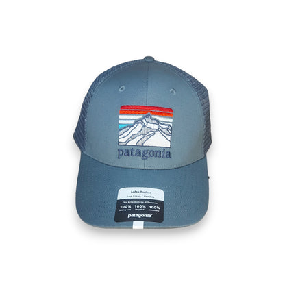 Gorra Patagonia P-6 Logo Trucker Unisex Azul Griseaso