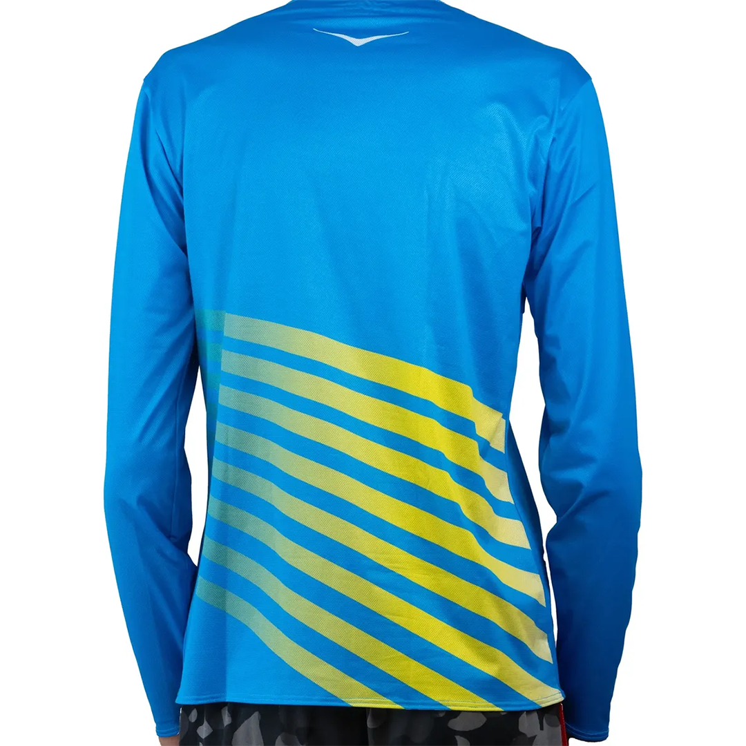 Playera manga larga HOKA Tech SS Cyan para Hombre