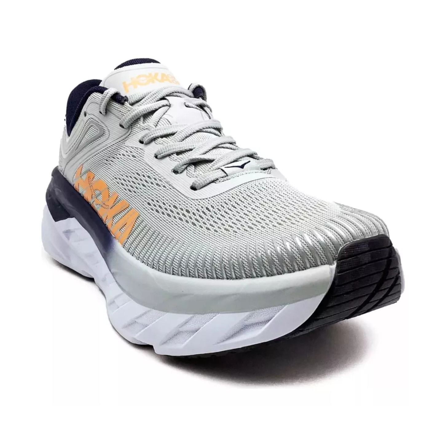 Tenis Hoka One One Bondi 7  Runners Mujer Color gris claro