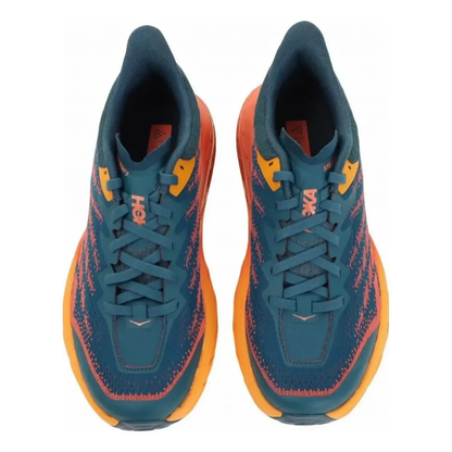 Tenis Hoka SpeedGoat 5 Ladrillo/Azul para Mujer