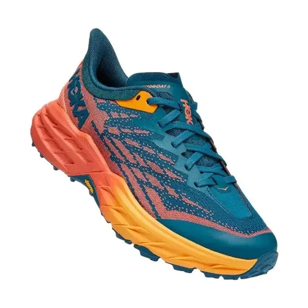Tenis Hoka SpeedGoat 5 Ladrillo/Azul para Mujer