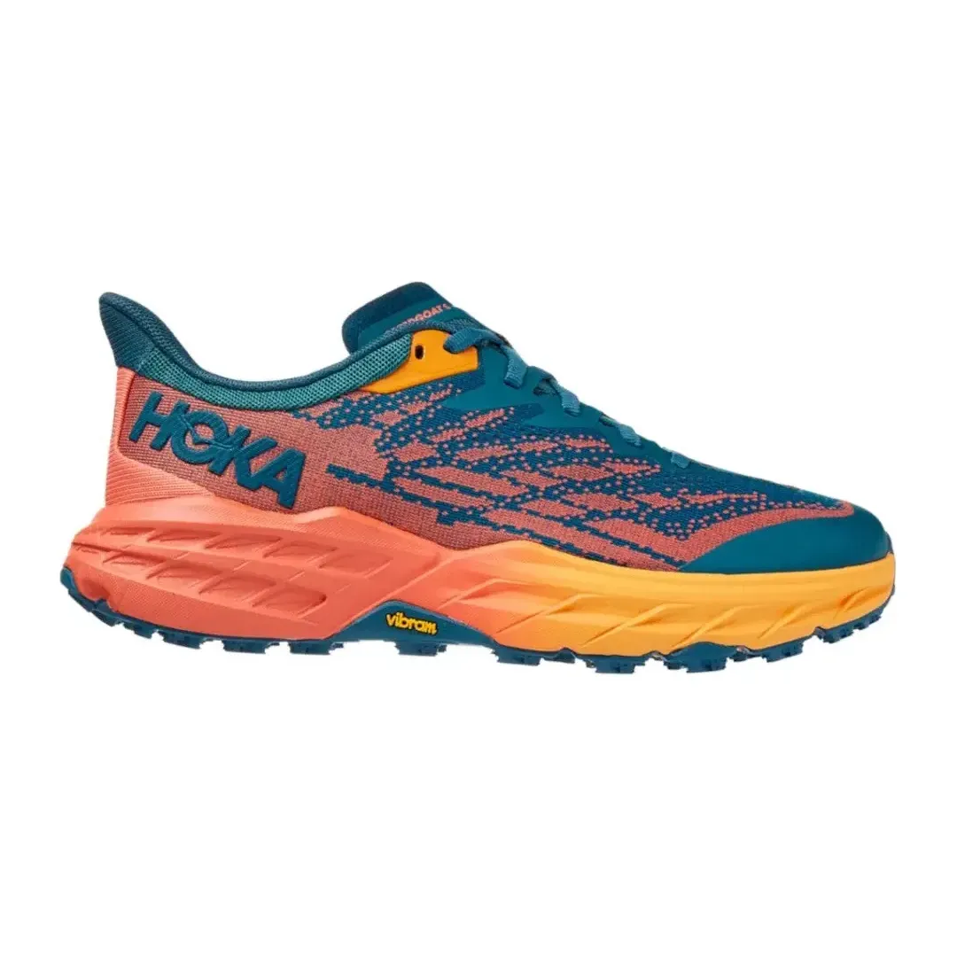 Tenis Hoka SpeedGoat 5 Ladrillo/Azul para Mujer