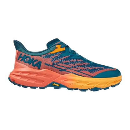 Tenis Hoka SpeedGoat 5 Ladrillo/Azul para Mujer