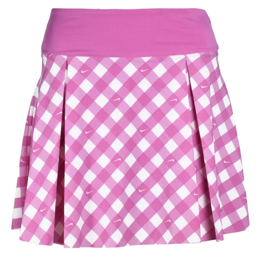 Falda Nike Standart Fit DX1142-613 Cuadros Rosa para Mujer