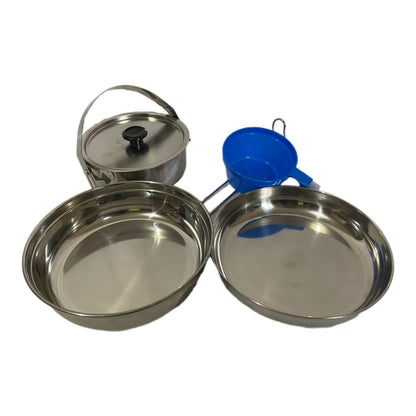 Juego de cocina acero inoxidable 5 pzs. Ozark Trail Mess Kit Acero