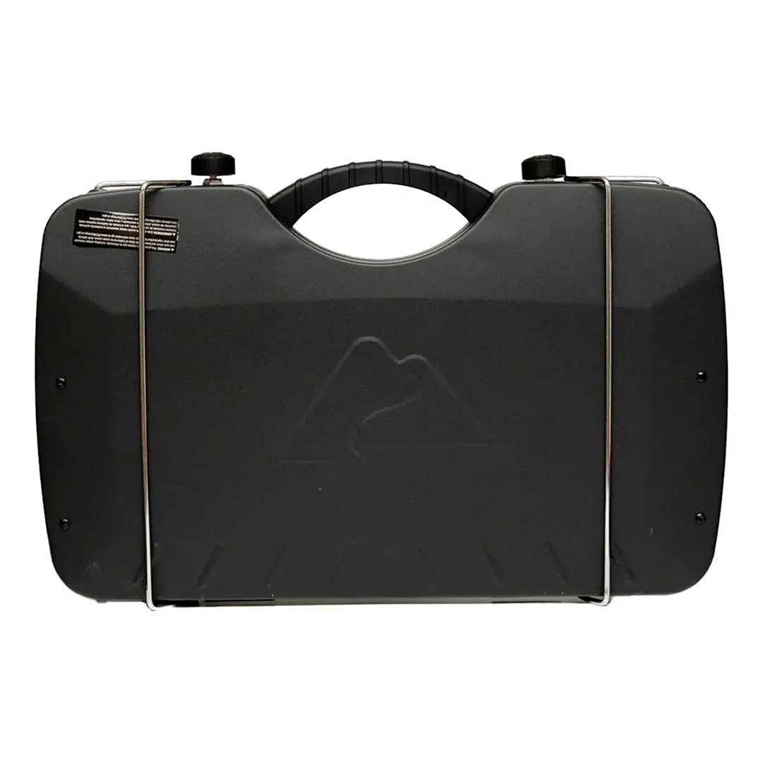 Estufa de campamento 2 quemadores Ozark Trail Top Rack Negro