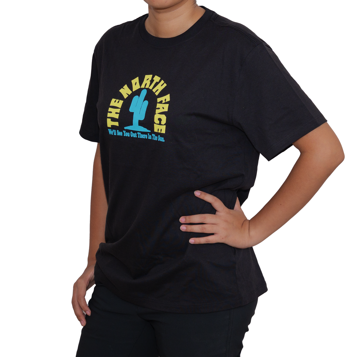 Playera manga corta The North Face Public Lands Cactus Negro para Mujer