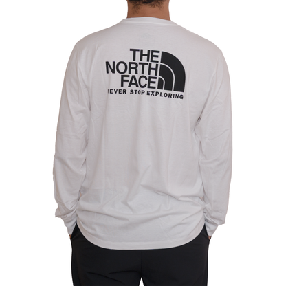 Playera manga larga The North Face Evolution Throwback Blanco para Hombre