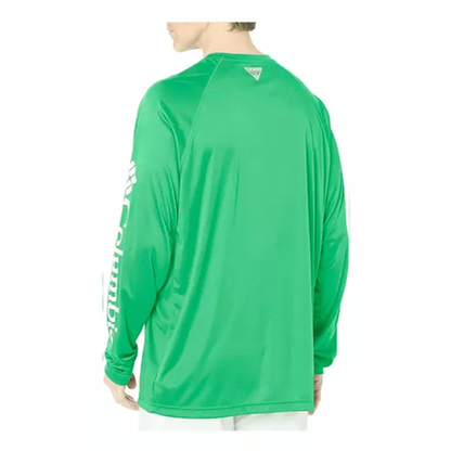 Playera Columbia Manga Larga Terminal Tackle Verde