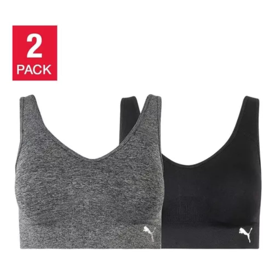 Brassier Sport Puma Mujer Pack 2 Convertible Importado