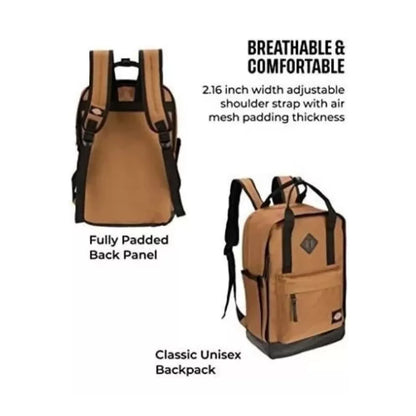 Mochila grande Dickies Brooklyn Hybrid Backpack Marron Unisex