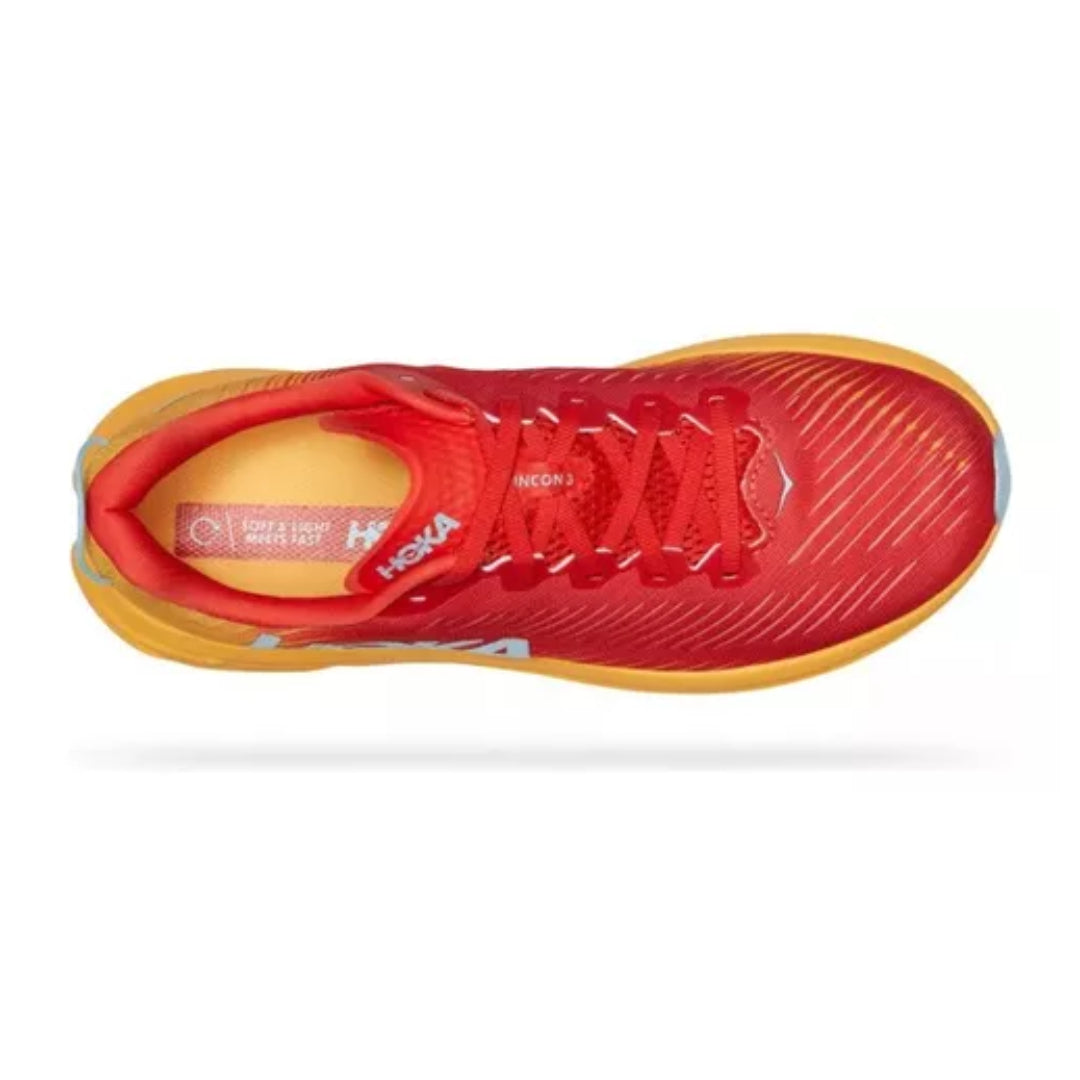 Tenis Hoka One One Rincon 3 Naranja Fuego Hombre