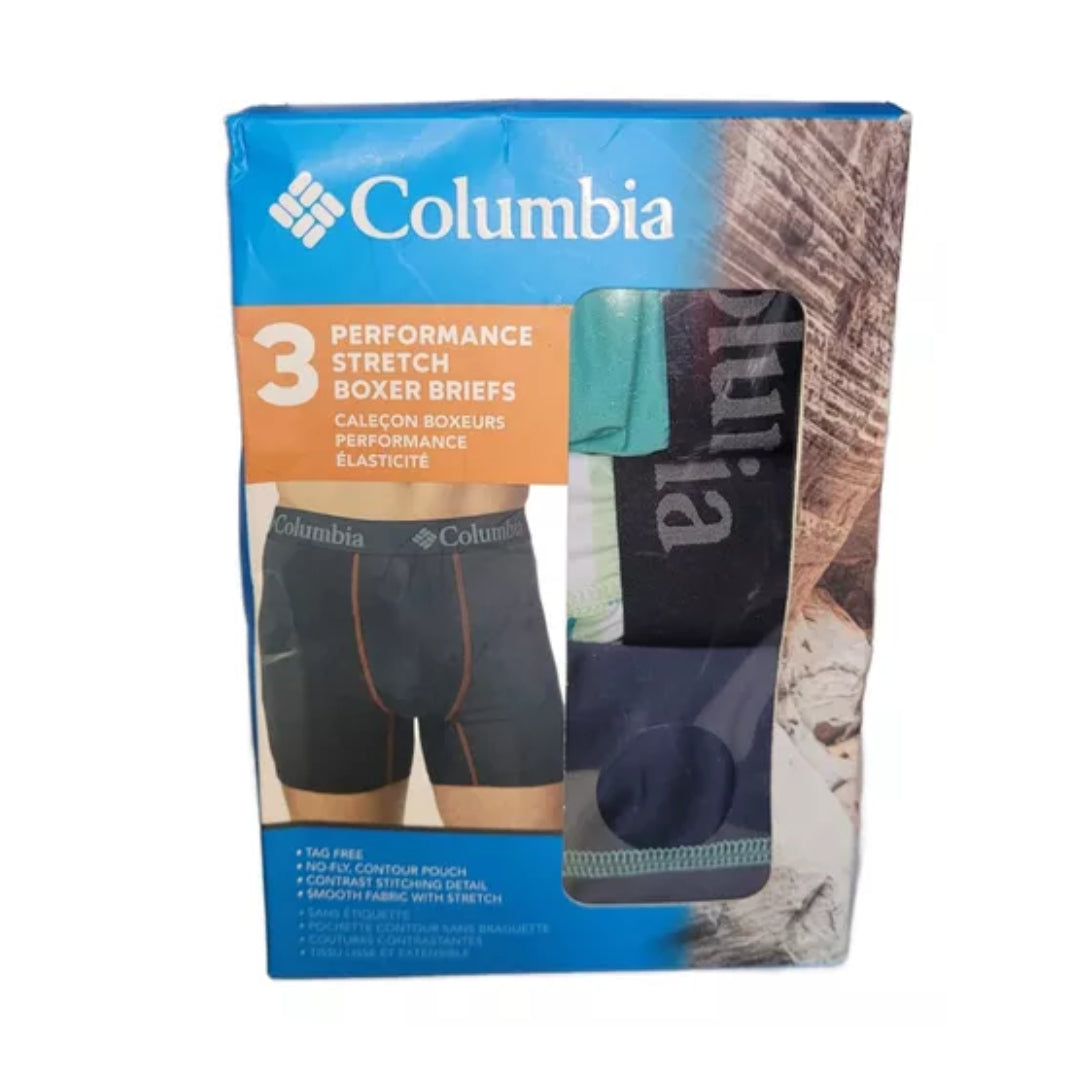 Columbia Bóxer Elásticos Performance Para Hombre, Paquete 3