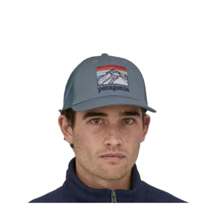 Gorra Patagonia P-6 Logo Trucker Unisex Azul Griseaso