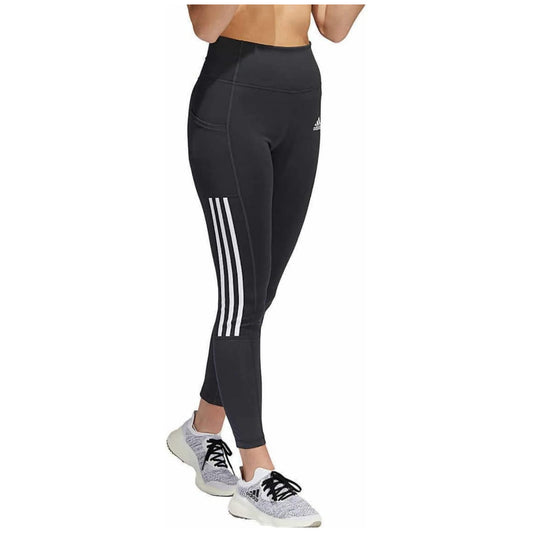 Leggings Adidas ligeros de talle alto con malla de 3 rayas 7/8 para mujer