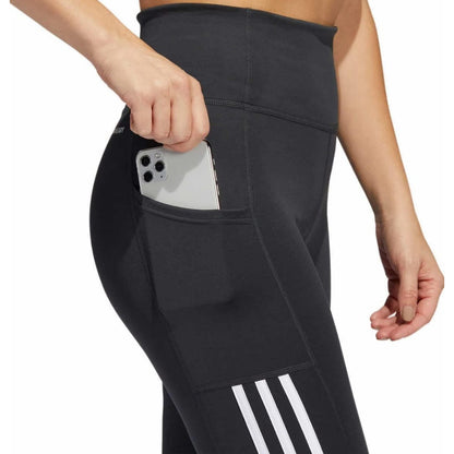 Leggings Adidas ligeros de talle alto con malla de 3 rayas 7/8 para mujer