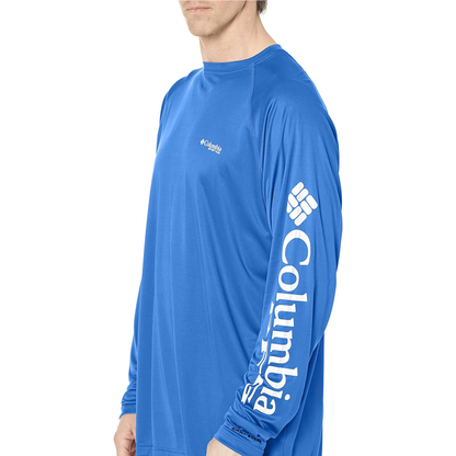 Playera Columbia Manga Larga Terminal Tackle Azul