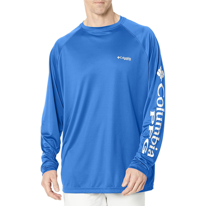 Playera Columbia Manga Larga Terminal Tackle Azul